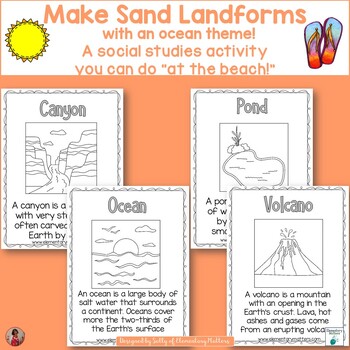 Preview of Ocean Themed Make Sand Landforms Geography Hands-on Activity