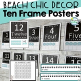 Beach Decor Ten Frames Posters Number Lines Hundred Charts