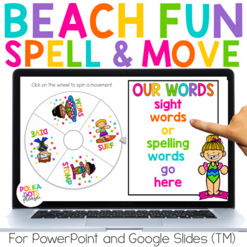 Preview of Beach Digital Spelling Activities for any List | PowerPoint & Google Slides(TM)