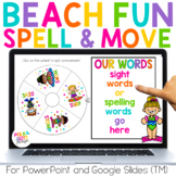 Beach Digital Spelling Activities for any List | PowerPoin