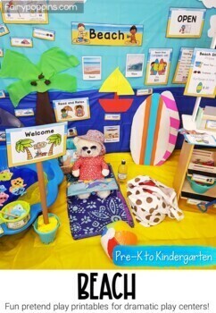 Beach Dramatic Play Center | Pretend Play, Ocean, Summer by Fairy Poppins