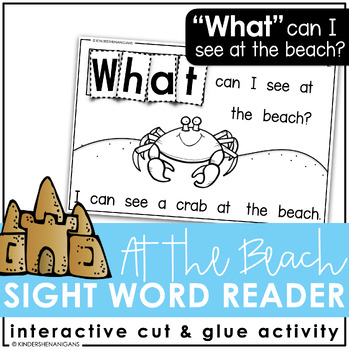Preview of Beach Emergent Reader | End of the Year
