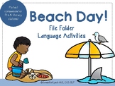 Beach File Folder Language Activities