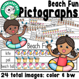 Beach Fun: 3 Category Pictographs