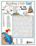 Beach Fun Vocabulary Word Search Puzzle – 40 Words