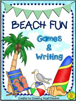 Preview of Beach Write the Room and Games