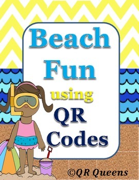 Preview of Beach Fun using QR Codes Listening Center