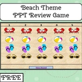 Beach Theme Review Game for Power Point (FREE)