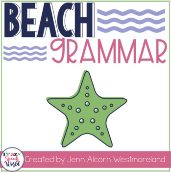 Preview of Beach Grammar:  Activities for Speech Therapy & Classrooms!