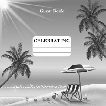 Preview of Beach Guest Book Any Occasions Book