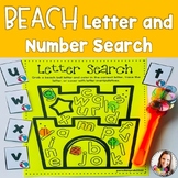 Beach Letter and Number Search