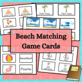 Beach Matching Game Cards for Memory and Go Fish