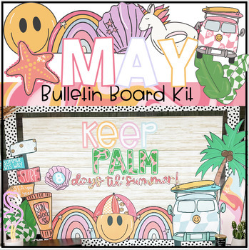 Preview of Beach Please // May Bulletin Board // Summer Countdown