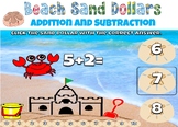 Beach Sand Dollars Addition And Subtraction