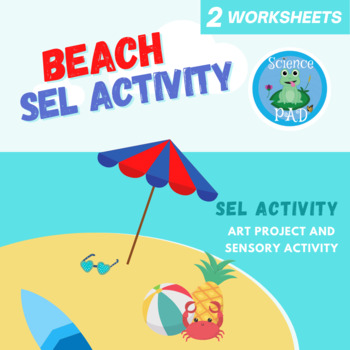 Preview of Beach Scavenger Hunt | Art Project and Sensory Activity | Summer SEL