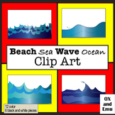 Beach Sea Wave Ocean Clip Art