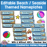 Beach/Seaside Themed Nameplate/Deskplate/Nametags