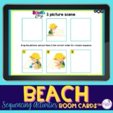 Beach Sequencing Language Activities Boom Cards Summer Spe