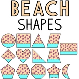 Beach Shapes Summer Math Clipart Commercial Use