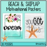 Beach & Shiplap Inspirational Quotes Motivational Posters