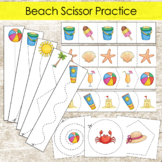 Beach Summer Scissor Skills Cutting Strips