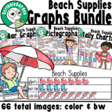 Beach Supplies: 3 Category Graphs Bundle