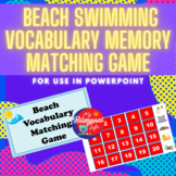 La Playa / Beach - English Vocabulary Memory Matching Game