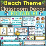Beach Theme Classroom Decor & Back to School Activities Bu