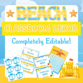 Beach Theme Classroom Decor/ Decorations Package