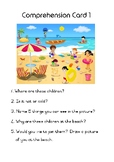 Beach Theme Comprehension Cards