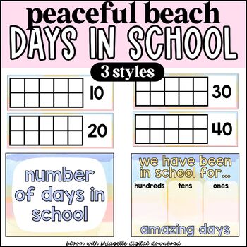 Preview of Beach Theme Days in School Classroom Display