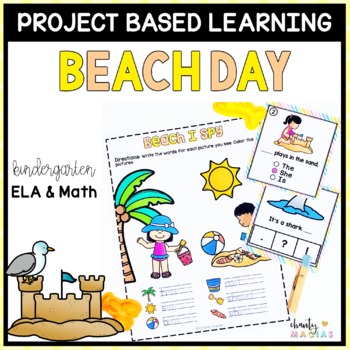 Preview of Beach Theme Literacy and Math PBL Activities