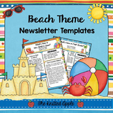 Beach Theme Newsletter Templates