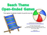 Beach Theme Open-Ended Games to Motivate Students