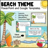 Beach Theme PowerPoint and Google Templates