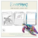 Beach Theme Primary Journal Writing Pages | Blank Draw and