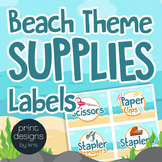 Supply Labels for Drawers, Bins, Baskets & Editable Blank 