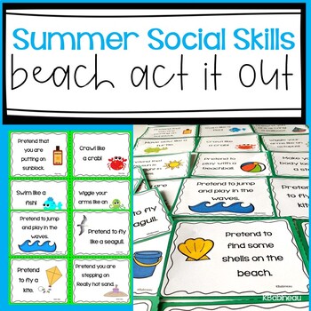 Beach Themed Act It Out! Fun and Active Social Skills Activity for Body ...