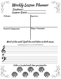 Beach Themed Activity Sheet for Lesson Planner