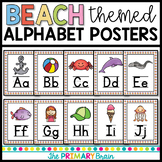 Beach Themed Alphabet Posters