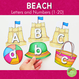 Beach Themed Letter and Number Cards