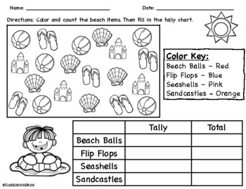 beach math worksheets teaching resources teachers pay teachers