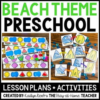Preview of Beach Summer Toddler Activities Homeschool Preschool Curriculum & Lesson Plans