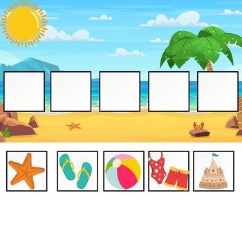 Preview of Beach Token Board, Token Board, token boards, reward chart, reward charts