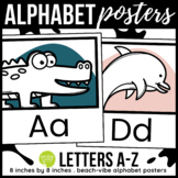 Beach-Vibe Alphabet Posters | Letters A-Z | Classroom Posters