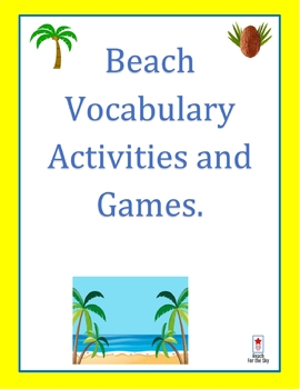 Preview of Beach Vocabulary Activities and Games