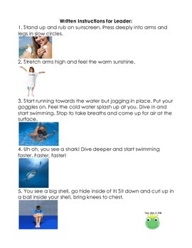 Preview of Beach Yoga Sensory Break