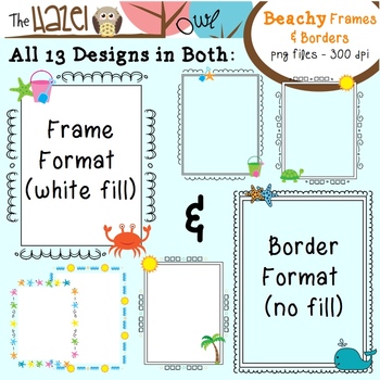 beach borders and frames