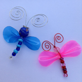 Beaded Dragonfly Ornament