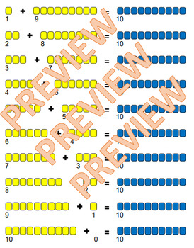 Preview of Beaded Number Line visual reference sheets